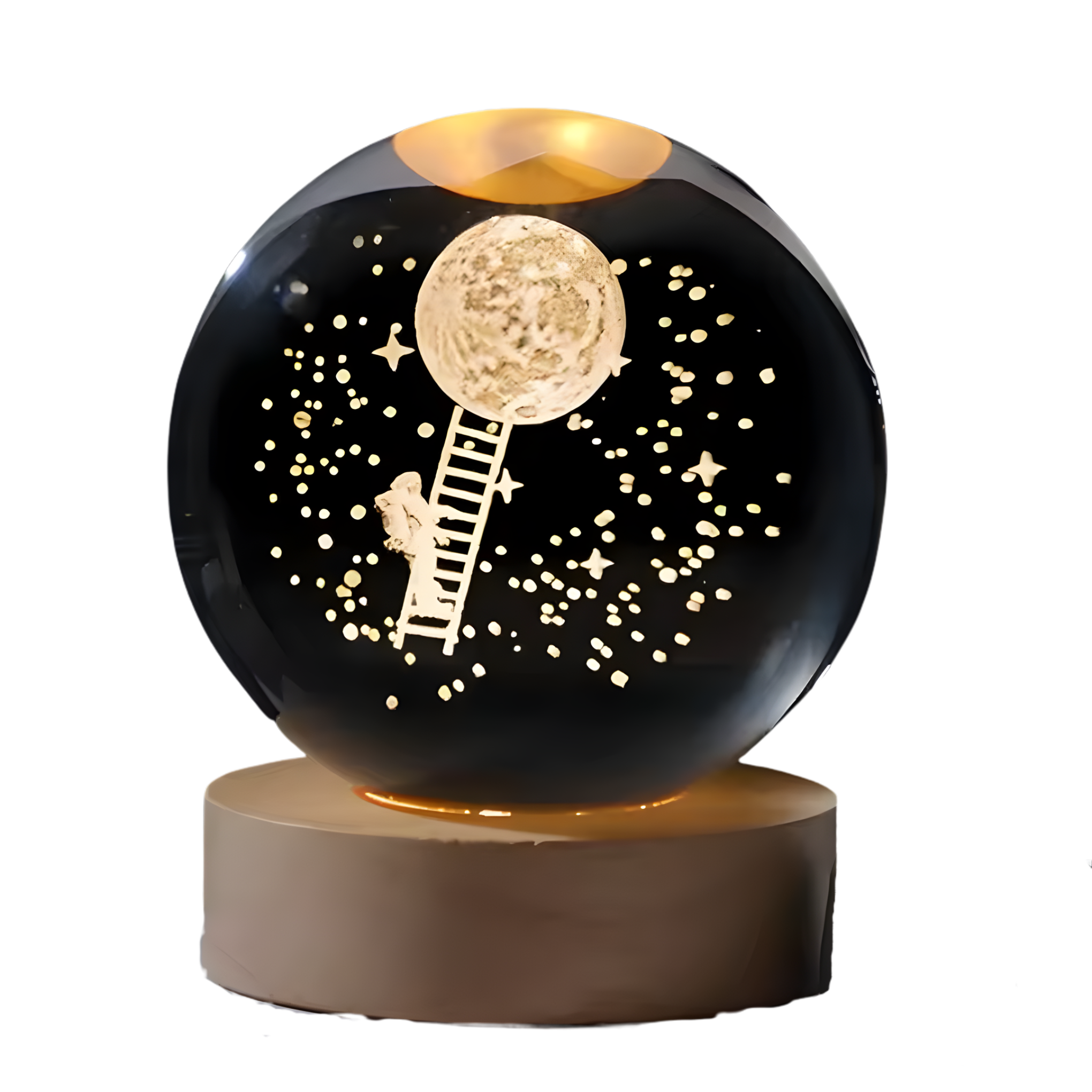 Bola de cristal luz de noche